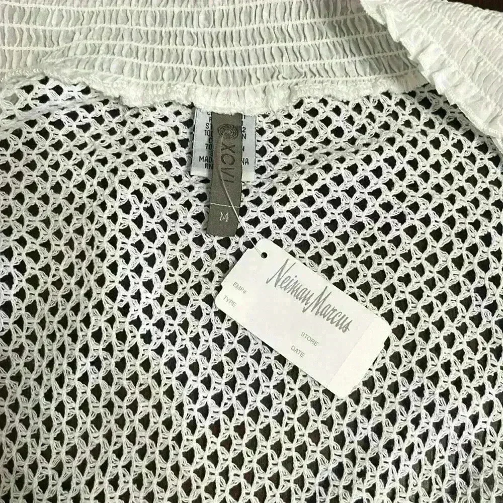 XCVI women’s white open cardigan